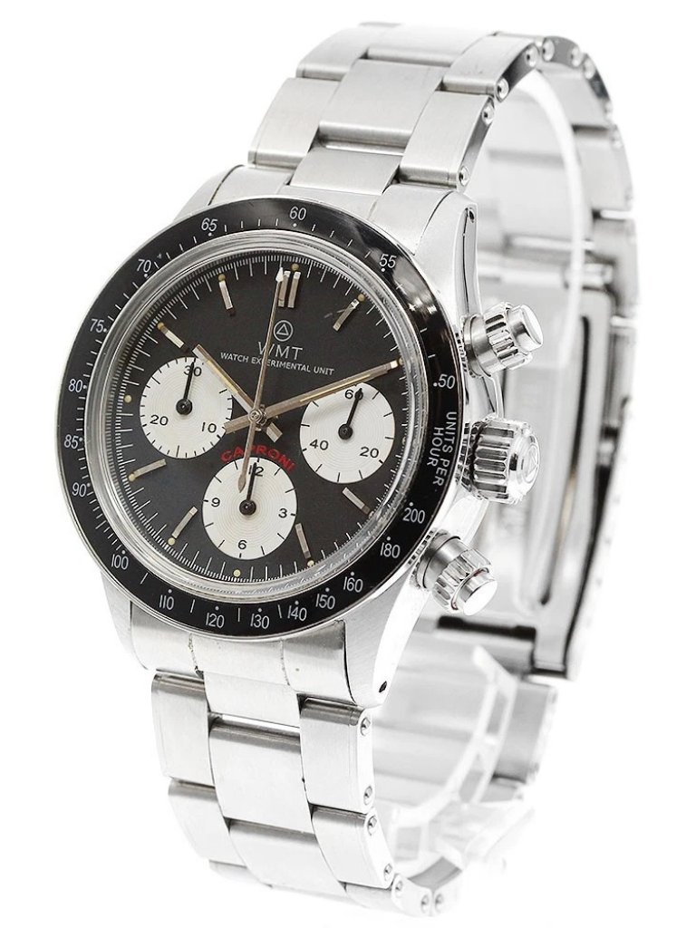 Wmt Montana Caproni Logo Chronograph Black White Dial Automatic Mens962913